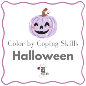 Halloween Coloring Coping Skills Page